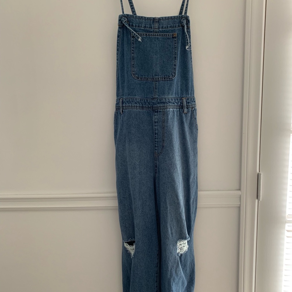 Forever 22 wide leg overalls